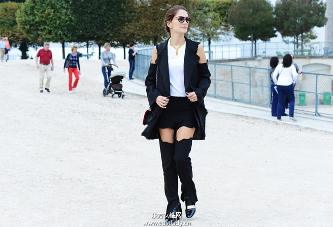 2014春夏巴黎时装周街拍集锦