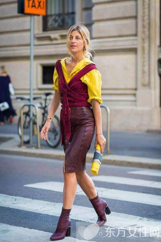 冬季粗跟短靴怎么搭 从他们身上学点搭配灵感