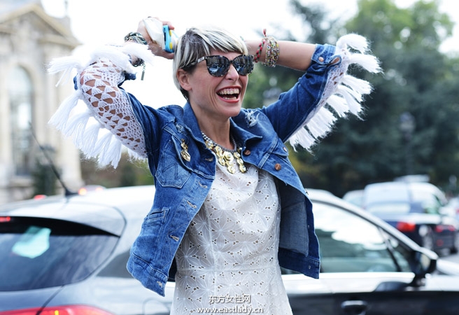 2014春夏巴黎时装周街拍集锦