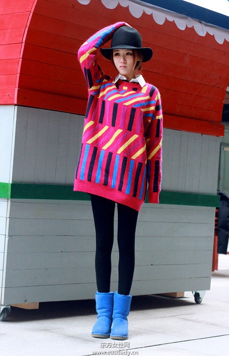 2013年1月中旬中国南方街头时尚街拍飘逸着阵阵春风