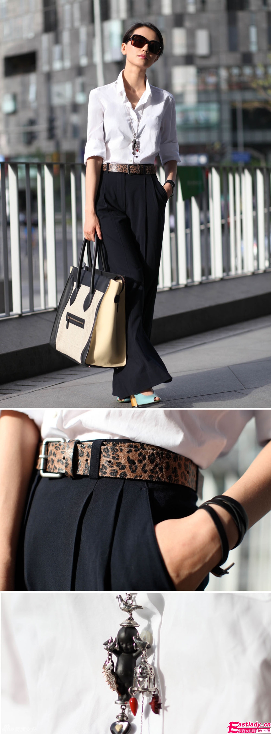 高圆圆八月街拍 展现欧美女神范儿