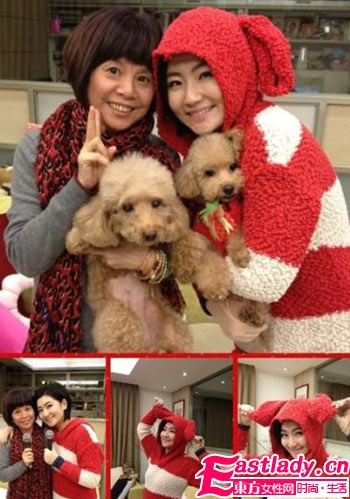 Ella引领明星新年混搭 萌装保暖又抢镜