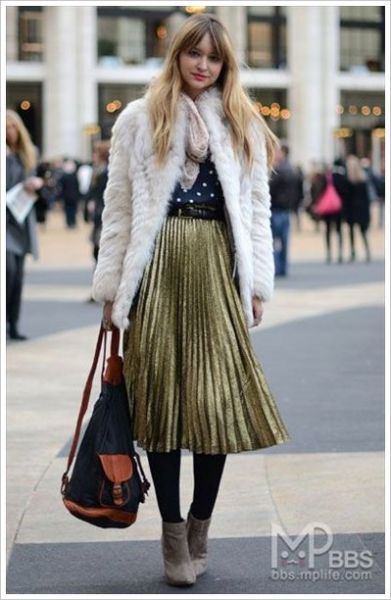 时装周纽约街头的精彩街拍