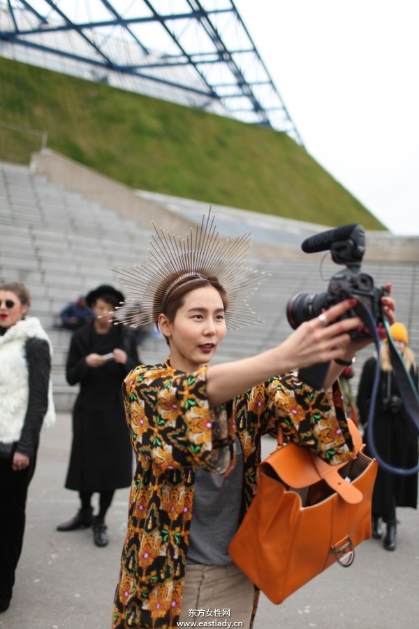 2013巴黎时装周时尚达人街拍