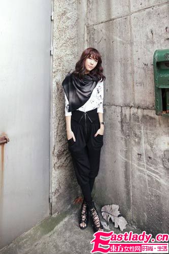 秋冬劲吹复古风 出街萝卜裤正当红