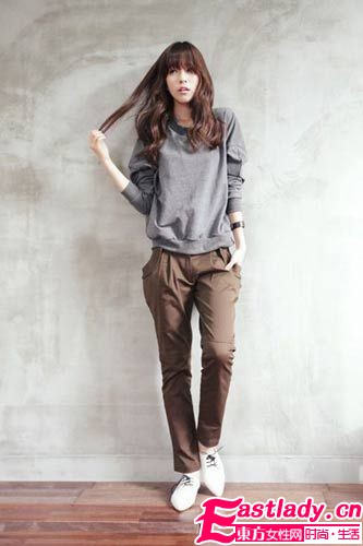 秋冬劲吹复古风 出街萝卜裤正当红