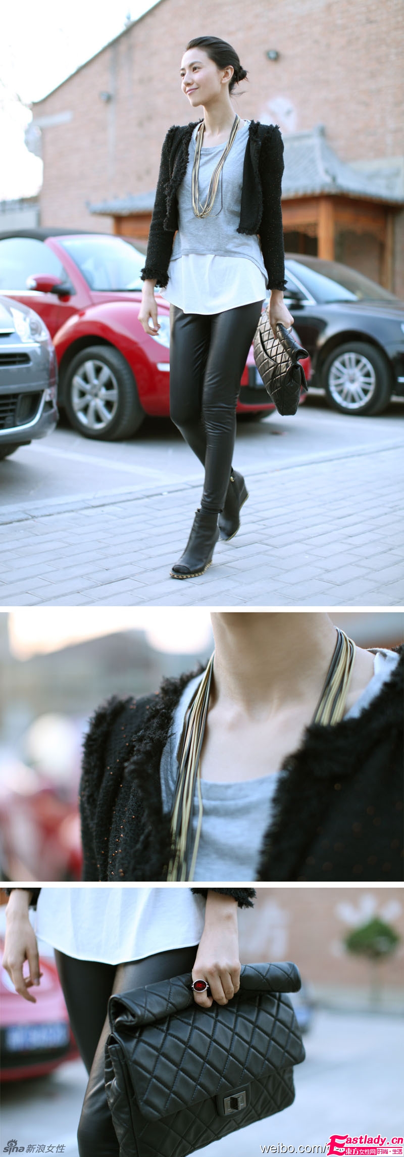 高圆圆八月街拍 展现欧美女神范儿