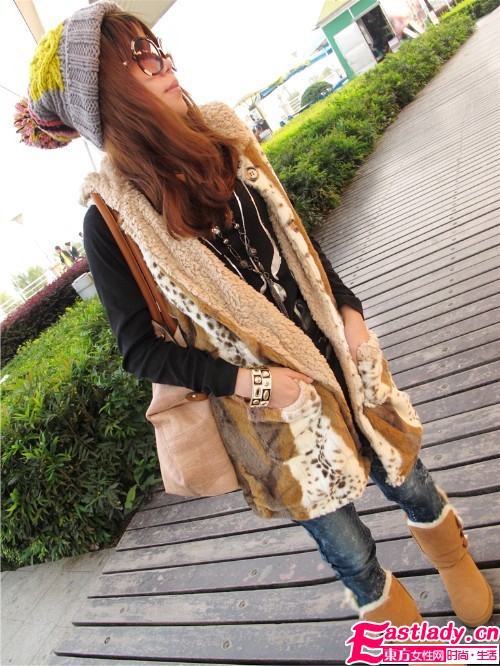 毛线帽搭配日记 混搭秋冬好心情