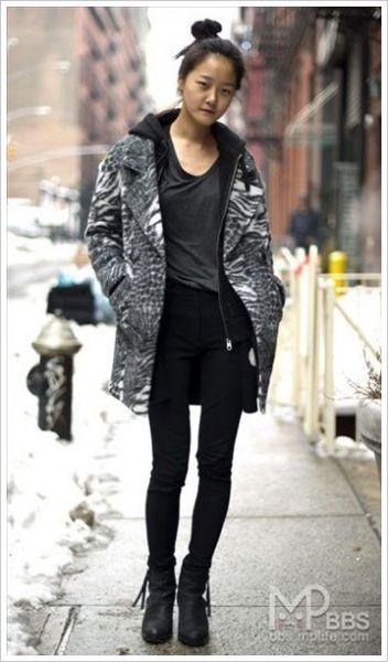 时装周纽约街头的精彩街拍