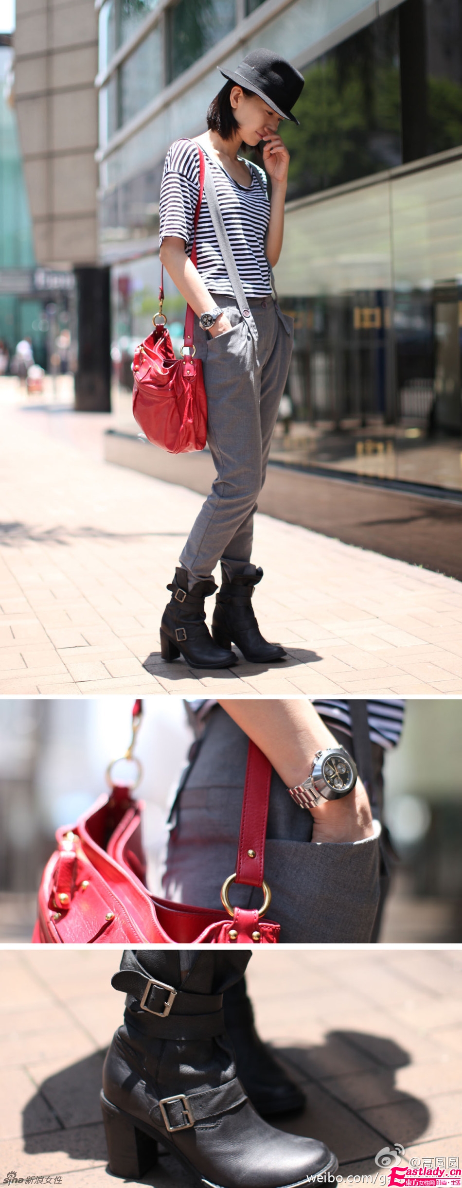 高圆圆八月街拍 展现欧美女神范儿