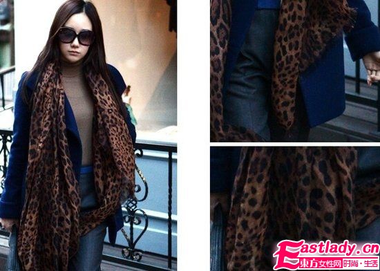 冬季保暖搭 围巾越大越有范