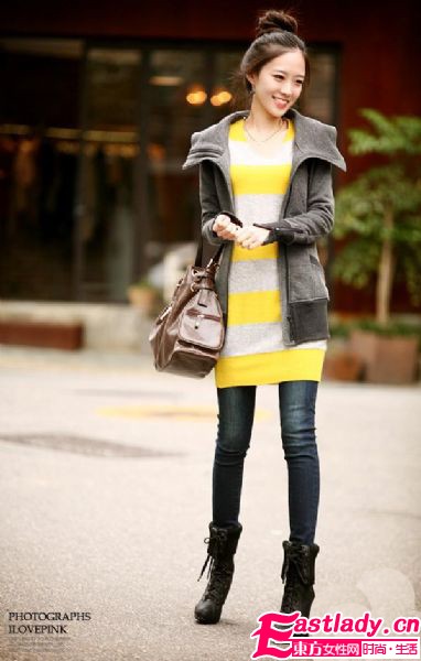 韩版大翻领外套 让美丽浑然天成