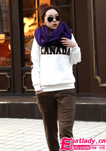 2012韩国街拍 流行运动风