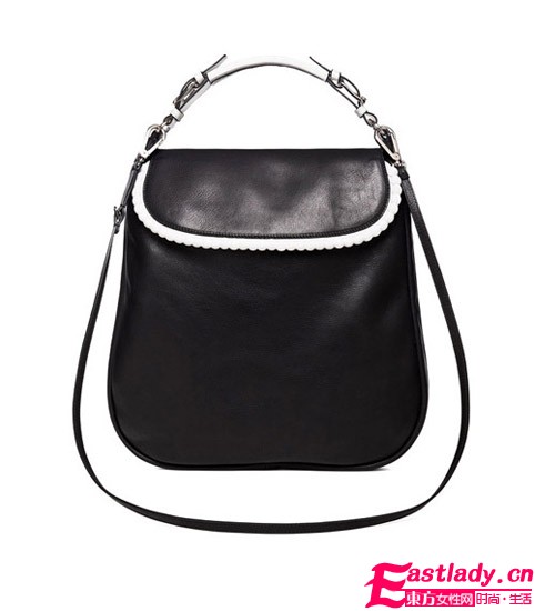 Marni小牛皮精制限量手袋 黑白两色尽显优雅大气