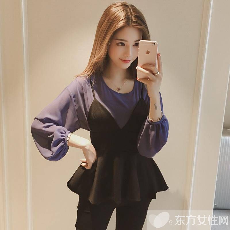 A字裙既显瘦又甜美 搭配时尚轻盈的雪纺衫超赞